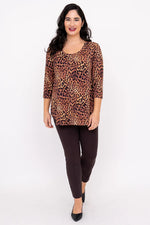 Load image into Gallery viewer, Jazz 3/4 Sleeve | Chocolate Leopard
