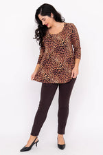 Load image into Gallery viewer, Jazz 3/4 Sleeve | Chocolate Leopard
