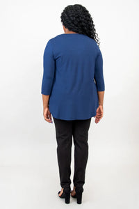 Jazz 3/4 Top | Indigo