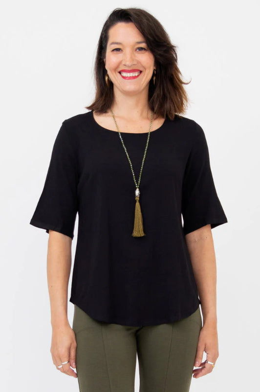Liza Top, Linen Bamboo