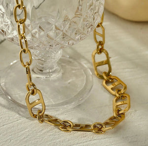 Chain Link Statement Necklace