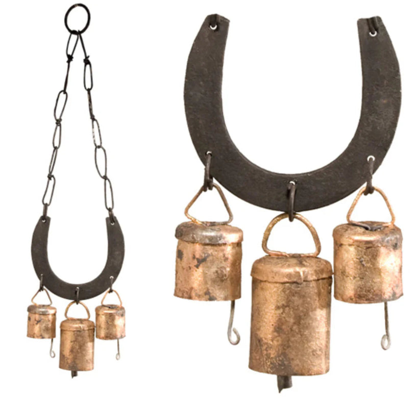 Rustic Cow Bell | Horseshoe