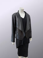 Load image into Gallery viewer, Black outfit on a mannequin against a light gray background
