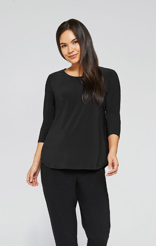 Go To Classic T Relax 3/4 Sleeve Black