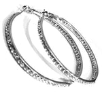 Load image into Gallery viewer, Inside-Out Crystal Hoops -3- Options
