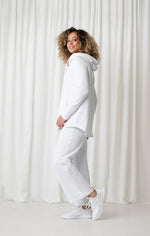 Load image into Gallery viewer, French Terry Zip Jacket for Spring in White
