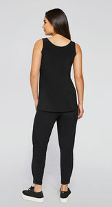 Go to tank relax with side slits in the colour black
